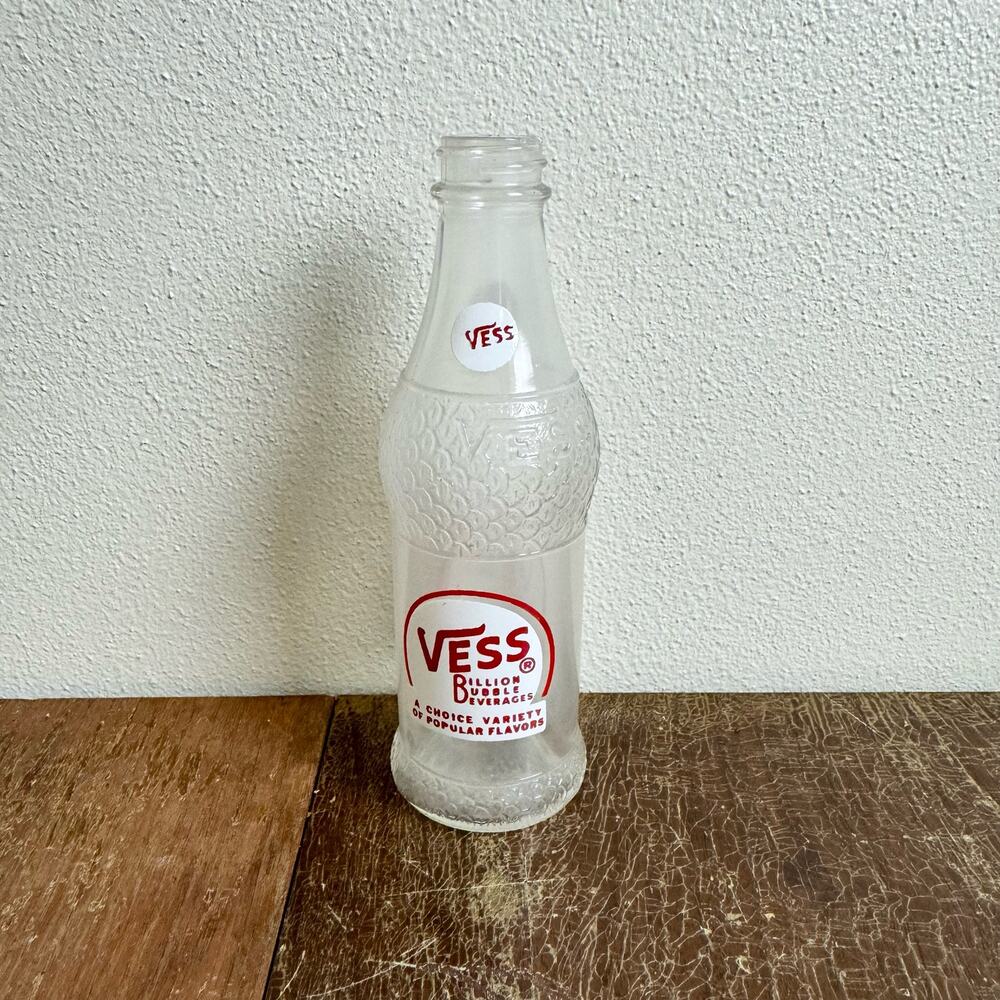 Vintage Collectible VESS Billion Bubble Beverages Soda Pop Bottle MINI 6" tall‎
